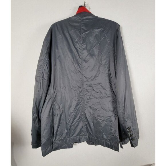 Faconnable Men's Lightweight Jacket Size XL Gray with Red Collar Casual Outdoor - Picture 2 of 9